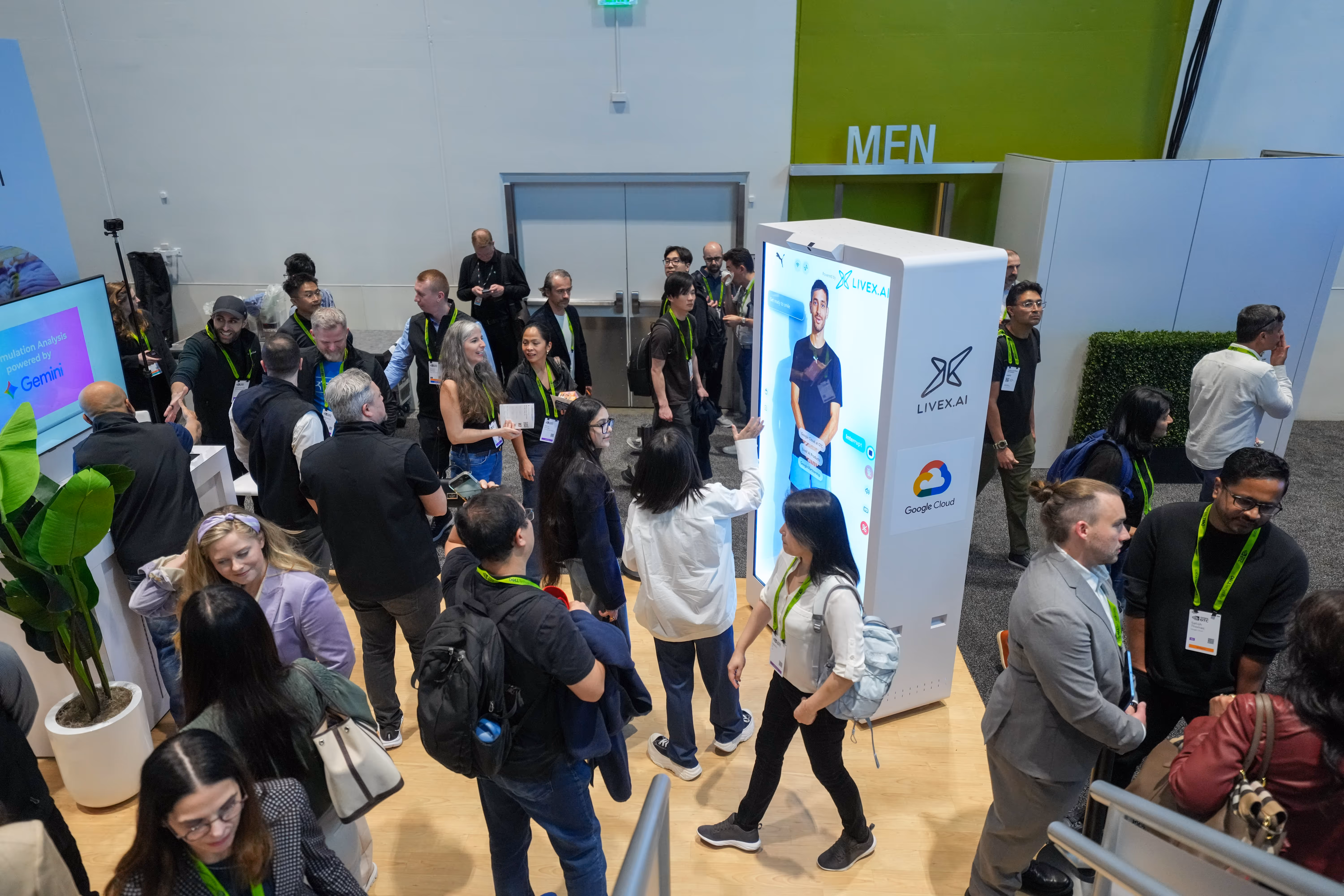 LiveX AI hologram at an event