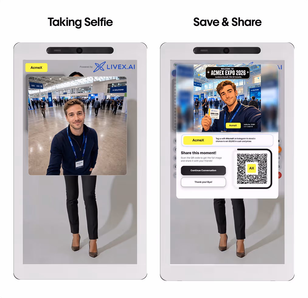 Branding Within AI Interaction AI selfie example
